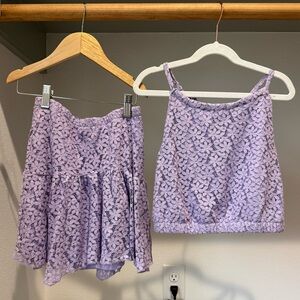 Lavender Girls’ Lace Two-Piece Set, size 10